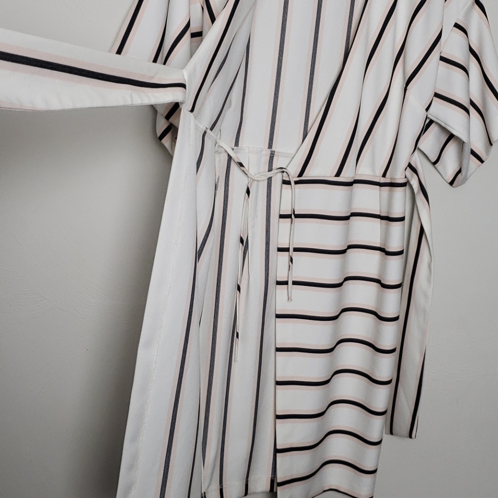 NWT ASOS Striped Wrap Dress Size 2 - Picture 12 of 14